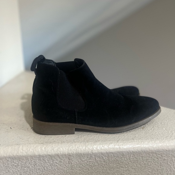Jousen Chelsea Boots Black Casual Suede Elastic Ankle Boots Men’s Size 11 - Picture 3 of 11